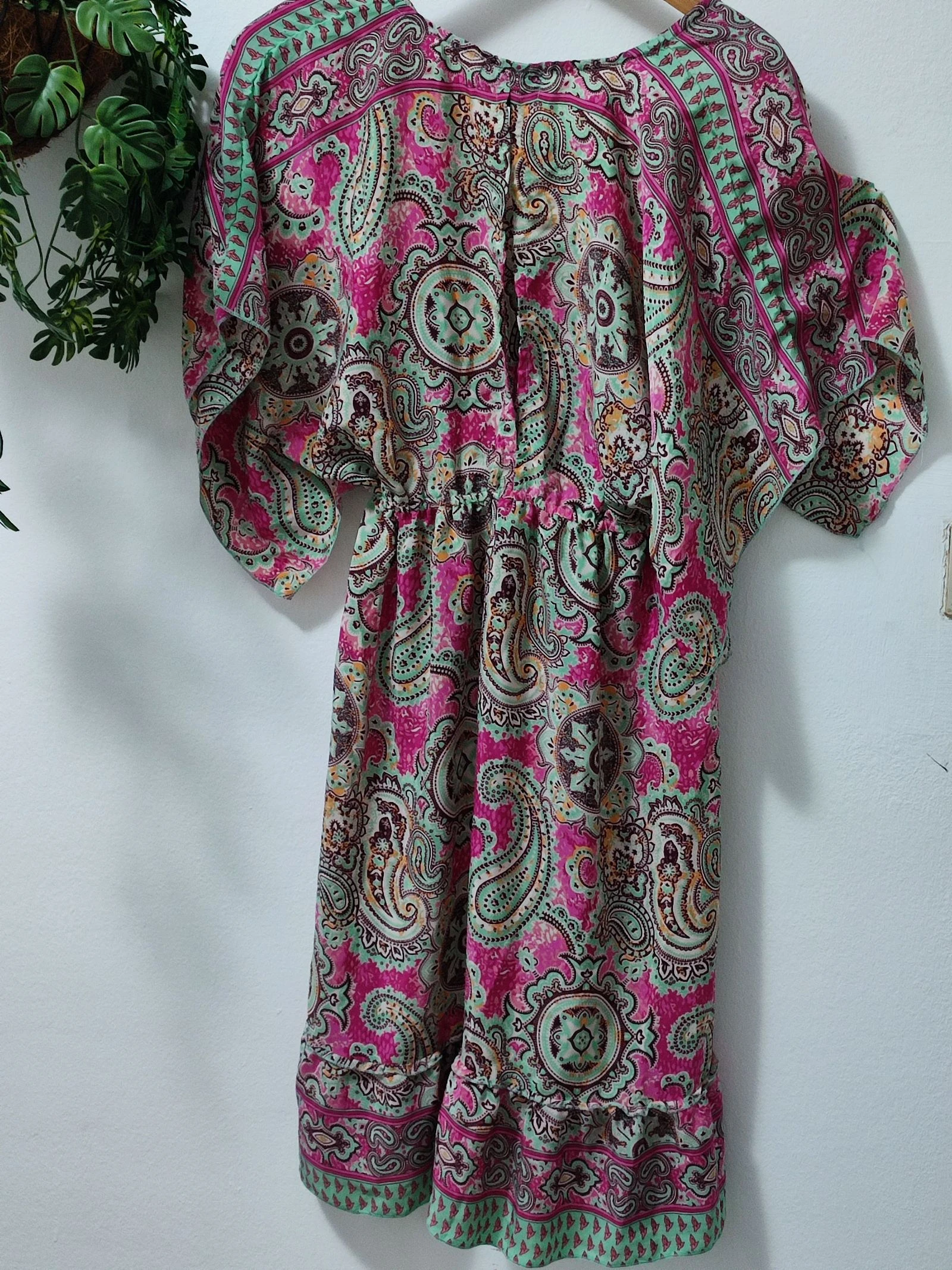 Boho korte jurk met paisleyprint / Zomerjurk – photo 3